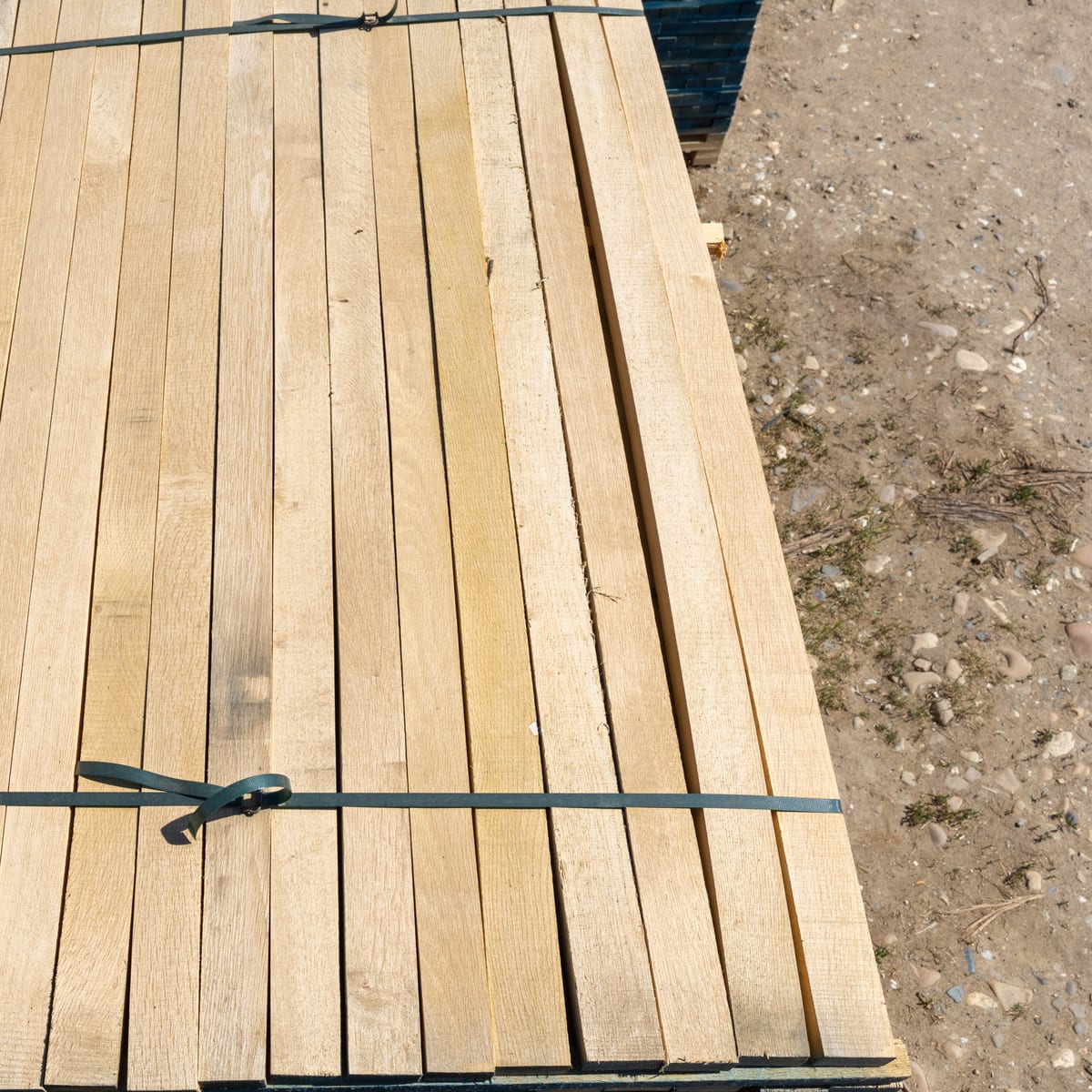 Oak strips for parquet flooring